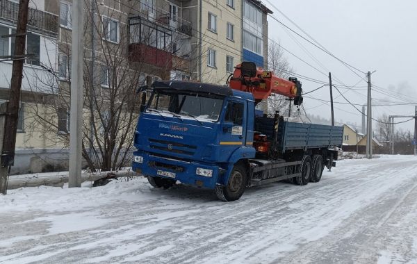 Манипулятор Камаз 6х4. Грузоперевозки. - Биробиджан, заказать или взять в аренду