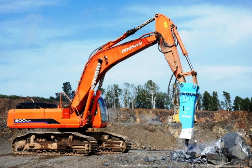 Гидромолот Гидромолот POQUTEC на базе Doosan. Аренда и услуги. взять в аренду, заказать, цены, услуги - Биробиджан